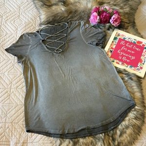 American Eagle Soft & Sext Gray Shirt Size Large